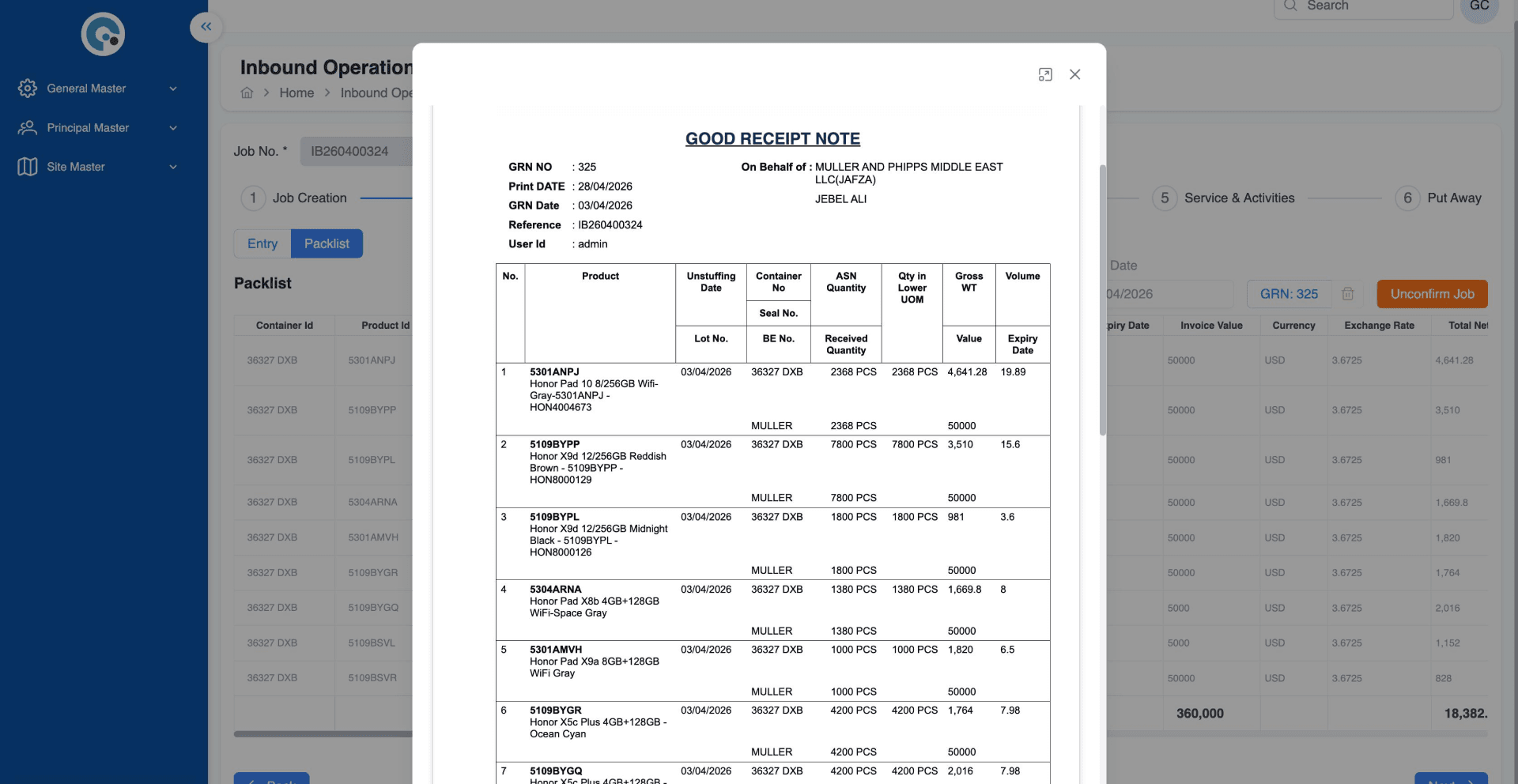 Capture Inbound Shipments Digitally