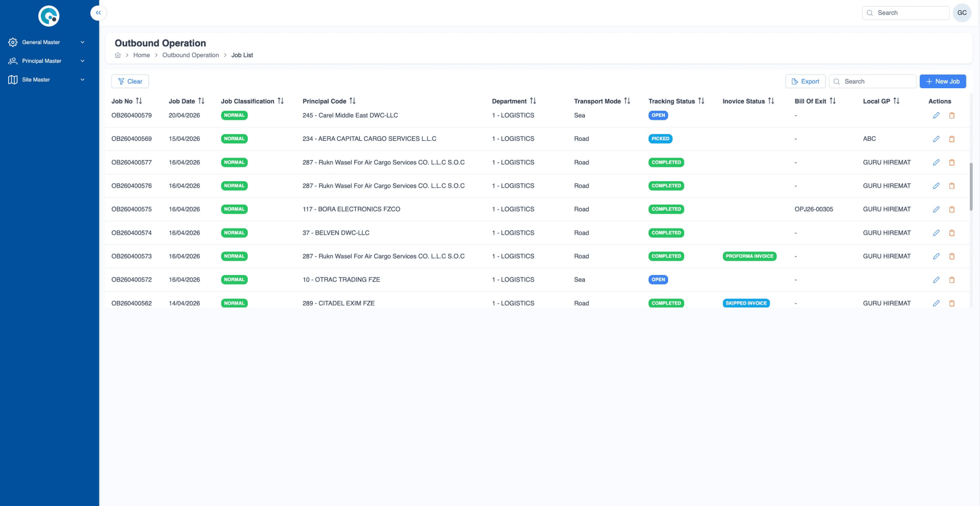 Real-Time Delivery Tracking Across the Network
